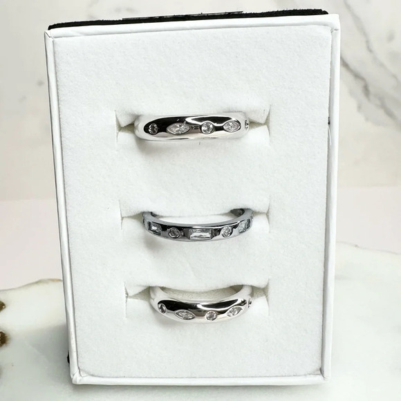 Bomb Party Luxe Bands Take a Bow, Diva RBP8729 NWT Rhodium/Hematite Plating - Picture 2 of 9